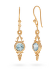 Encanto Blauer Topas Ohrringe | Gold