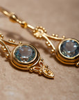 Encanto Blauer Topas Ohrringe | Gold