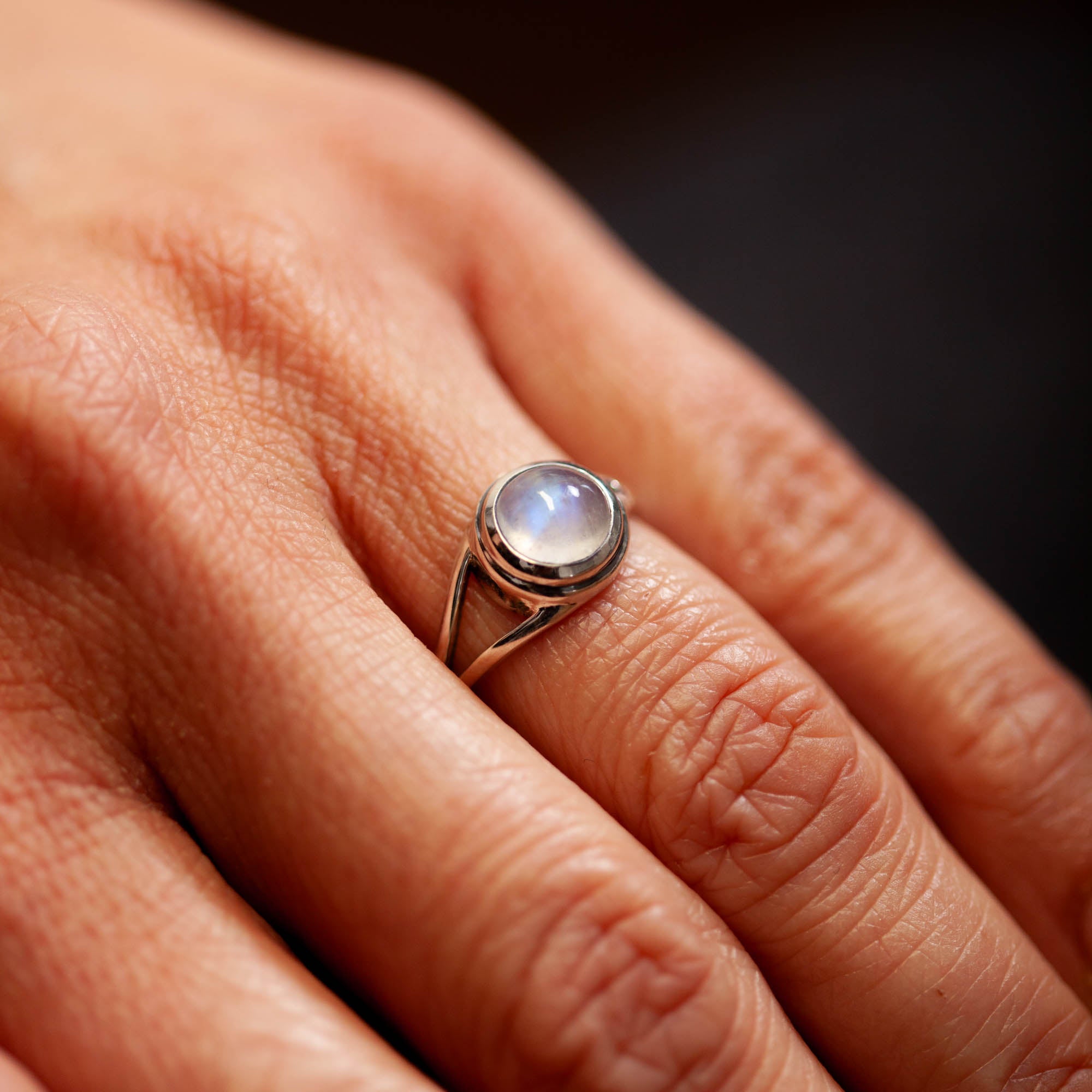 Eonia Mondstein Ring | Silber