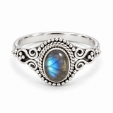 Esplendor Labradorit Ring | Silber