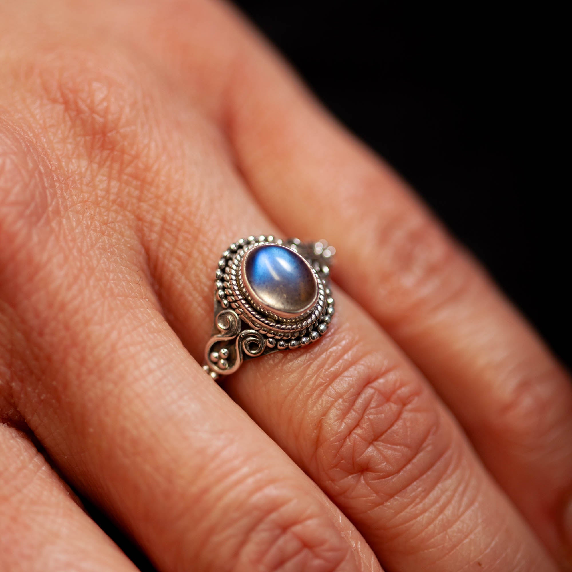 Esplendor Labradorit Ring | Silber