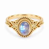 Alma de Loto Moonstone Earring | Silver