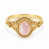 Esplendor Rosenquarz Ring | Gold