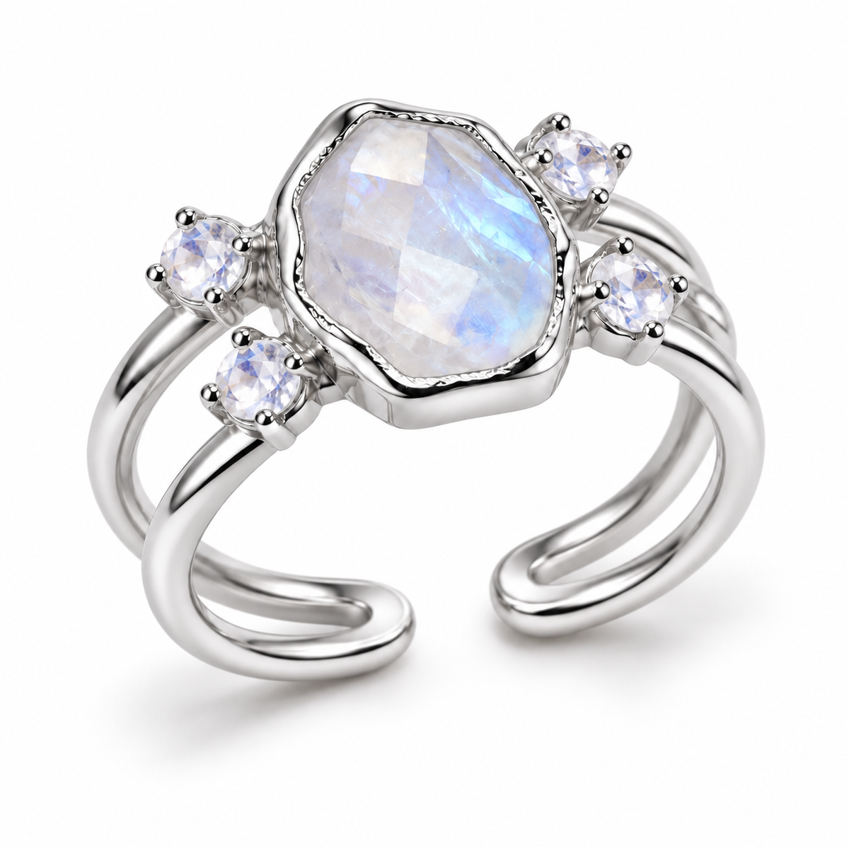 Estrano Mondstein Ring | Silber