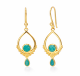 Eterno Amazonit Ohrringe | Gold