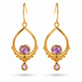 Eterno Amethyst Ohrringe | Gold