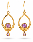 Eterno Amethyst Ohrringe | Gold