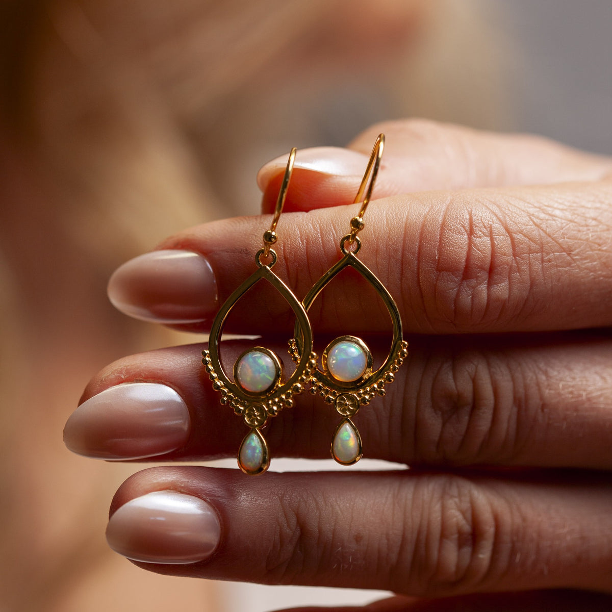 Eterno Opal Ohrringe | Gold