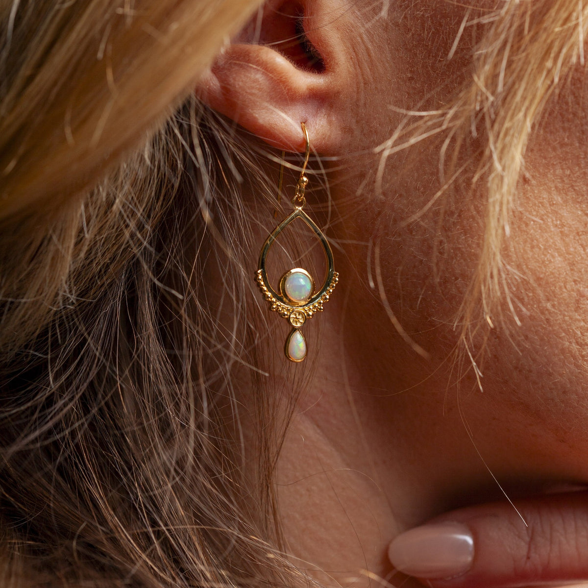 Eterno Opal Ohrringe | Gold
