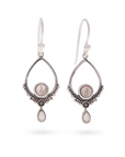 Eterno Rosenquarz Ohrring | Silber
