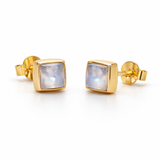 Evara Mondstein Ohrstecker | Gold
