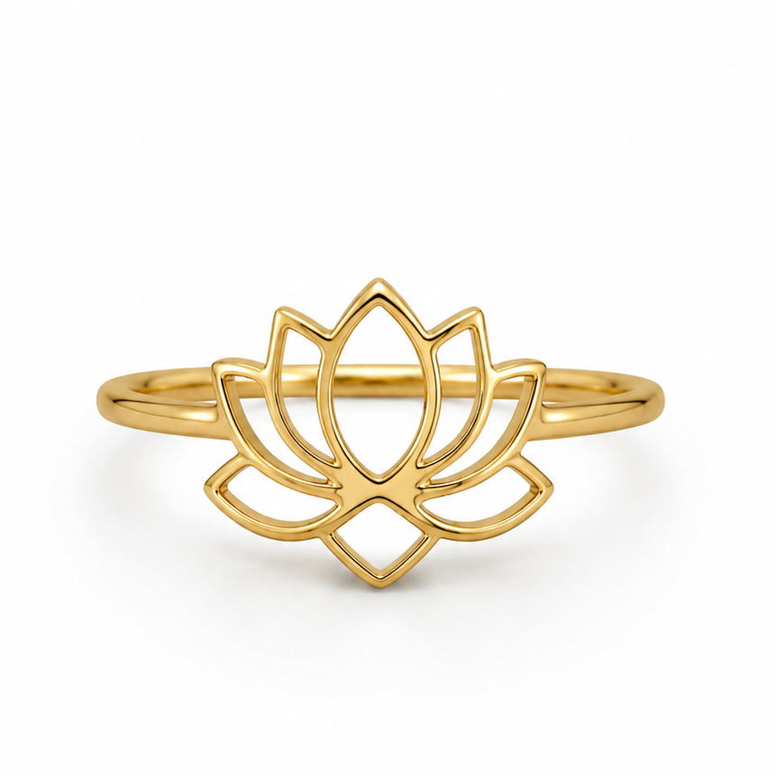 Floréa Ring Gold aus 925 Sterling Silber mit 18 Karat Vergoldung, Freisteller