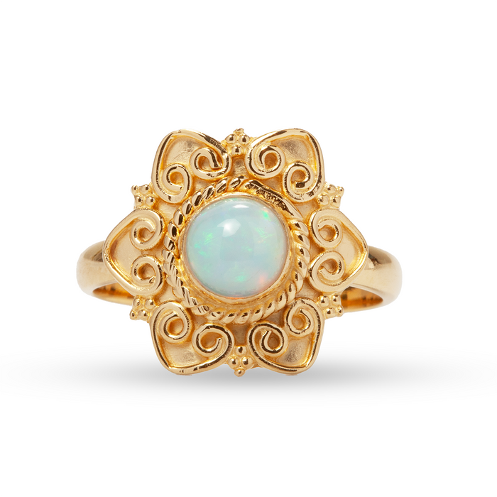 Alma de Loto Moonstone Earring | Silver