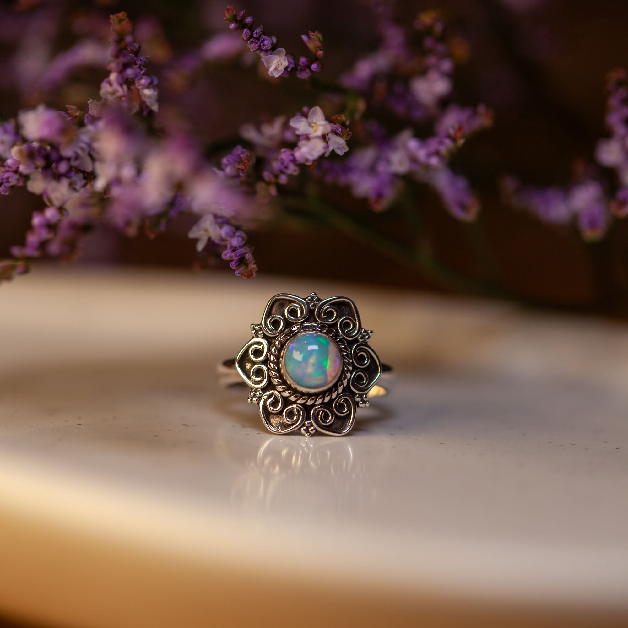 Florencia Opal Ring | Silber