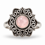 Florencia Rosenquarz Ring | Silber