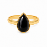 Fluidez Onyx Ring | Gold