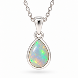 Fluidez Opal Anhänger | Silber