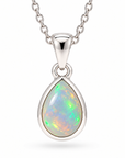 Fluidez Opal Anhänger | Silber