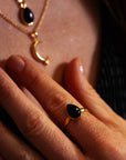 Fluidez Onyx Ring | Gold