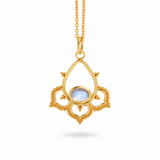 Fuego Mondstein Anhänger | Gold