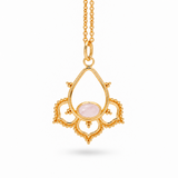 Fuego Rosenquarz Anhänger | Gold