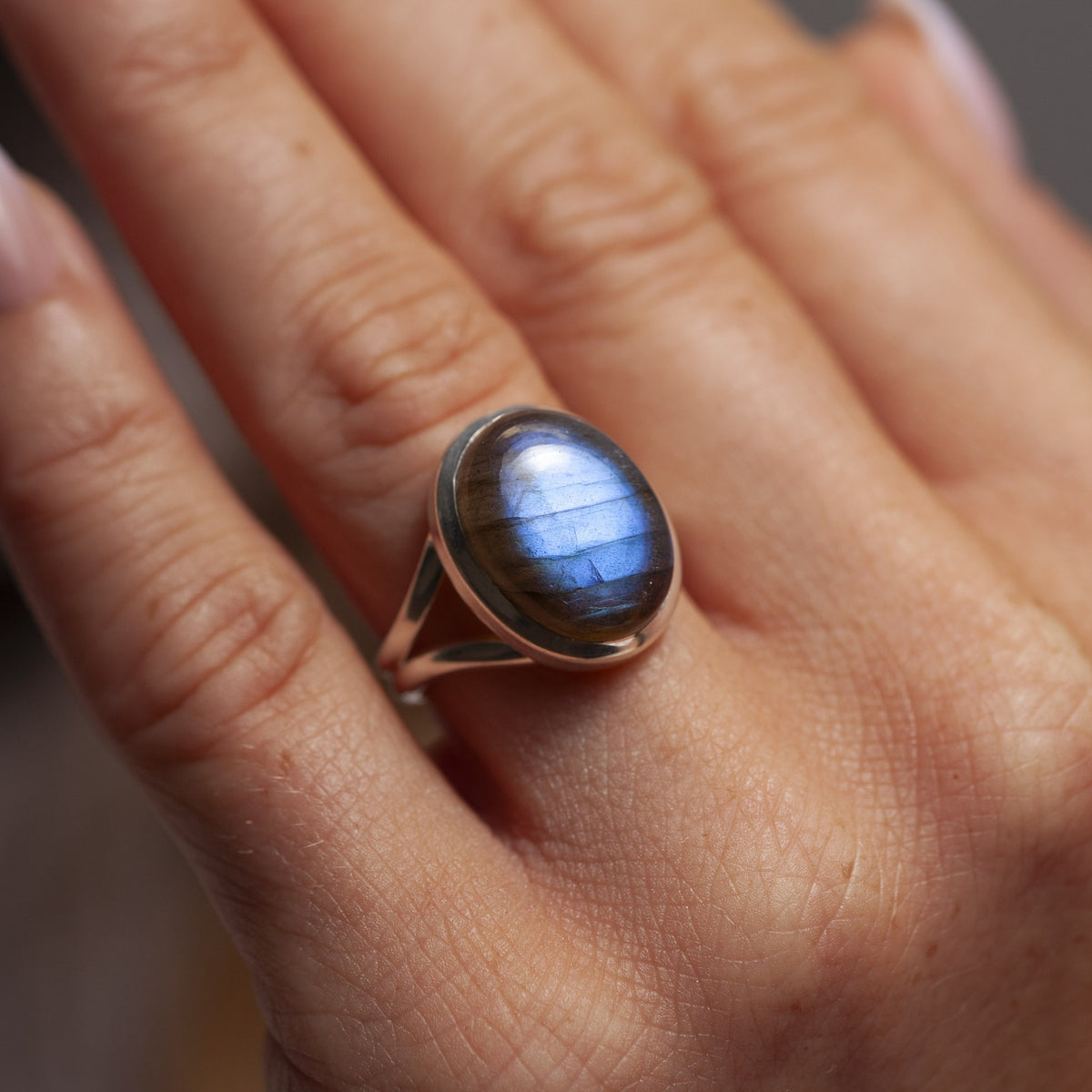 Grandéa Labradorit Ring | Silber