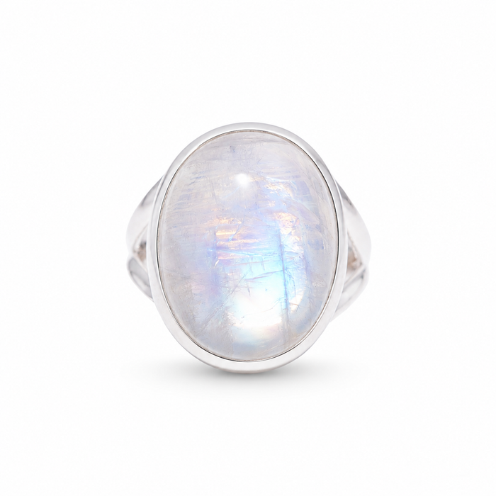Grandéa Mondstein Ring aus 925 Sterling Silber, Freisteller