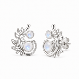 Lalea Mondstein Ohrstecker | Silber