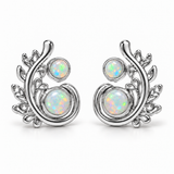 Lalea Opal Ohrstecker | Silber