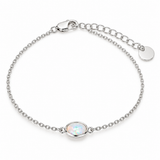 Latido Opal Armband | Silber