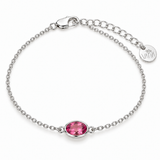 Latido Pinker Turmalin Armband | Silber