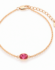 Latido Pinker Turmalin Armband in Gold, Freisteller