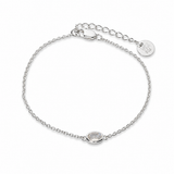 Latido Rosenquarz Armband | Silber