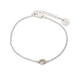 Latido Rosenquarz Armband | Silber