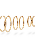 Lina Medium Hoops | Gold