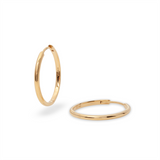Lina Medium Hoops | Gold