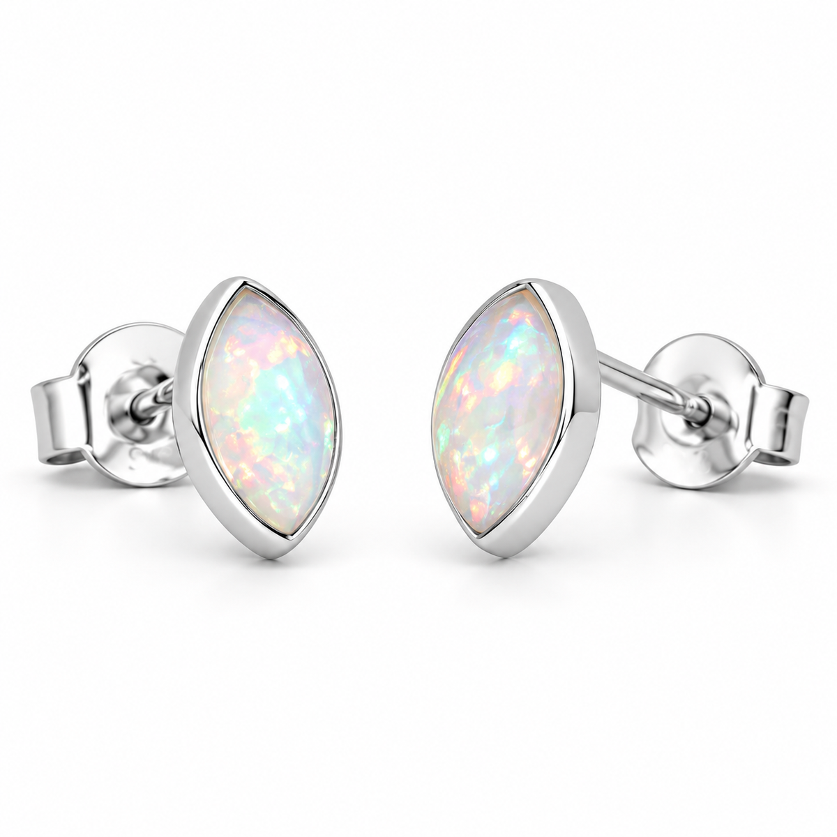 Liora Opal Ohrstecker | Silber