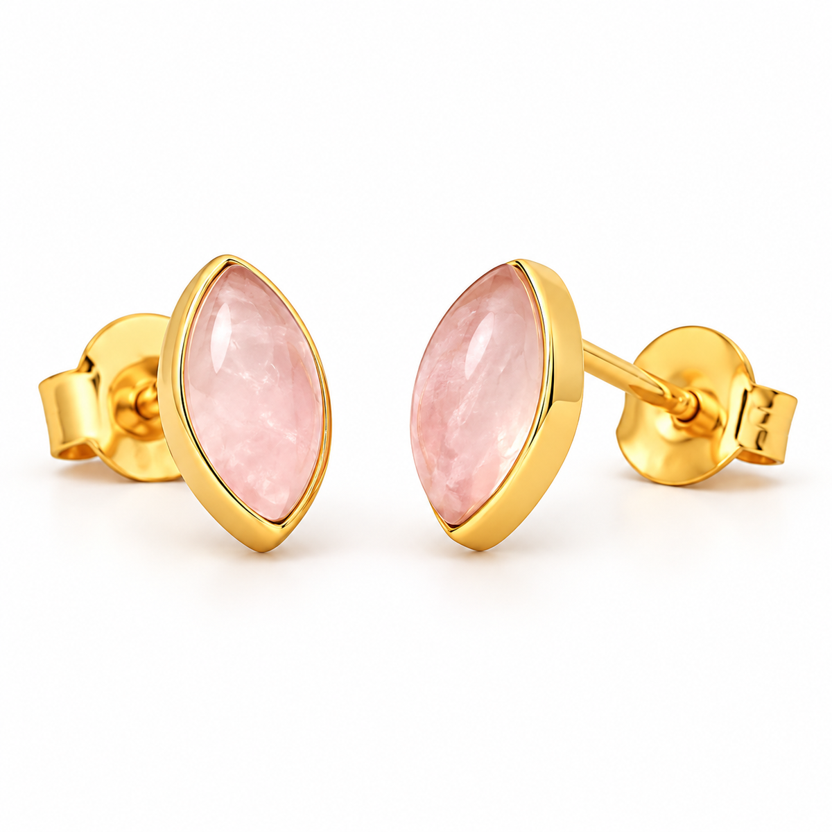 Liora Rosenquarz Ohrstecker | Gold