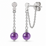 Lioris Amethyst Ohrstecker | Silber