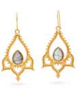 Alma de Loto Moonstone Earring | Silver