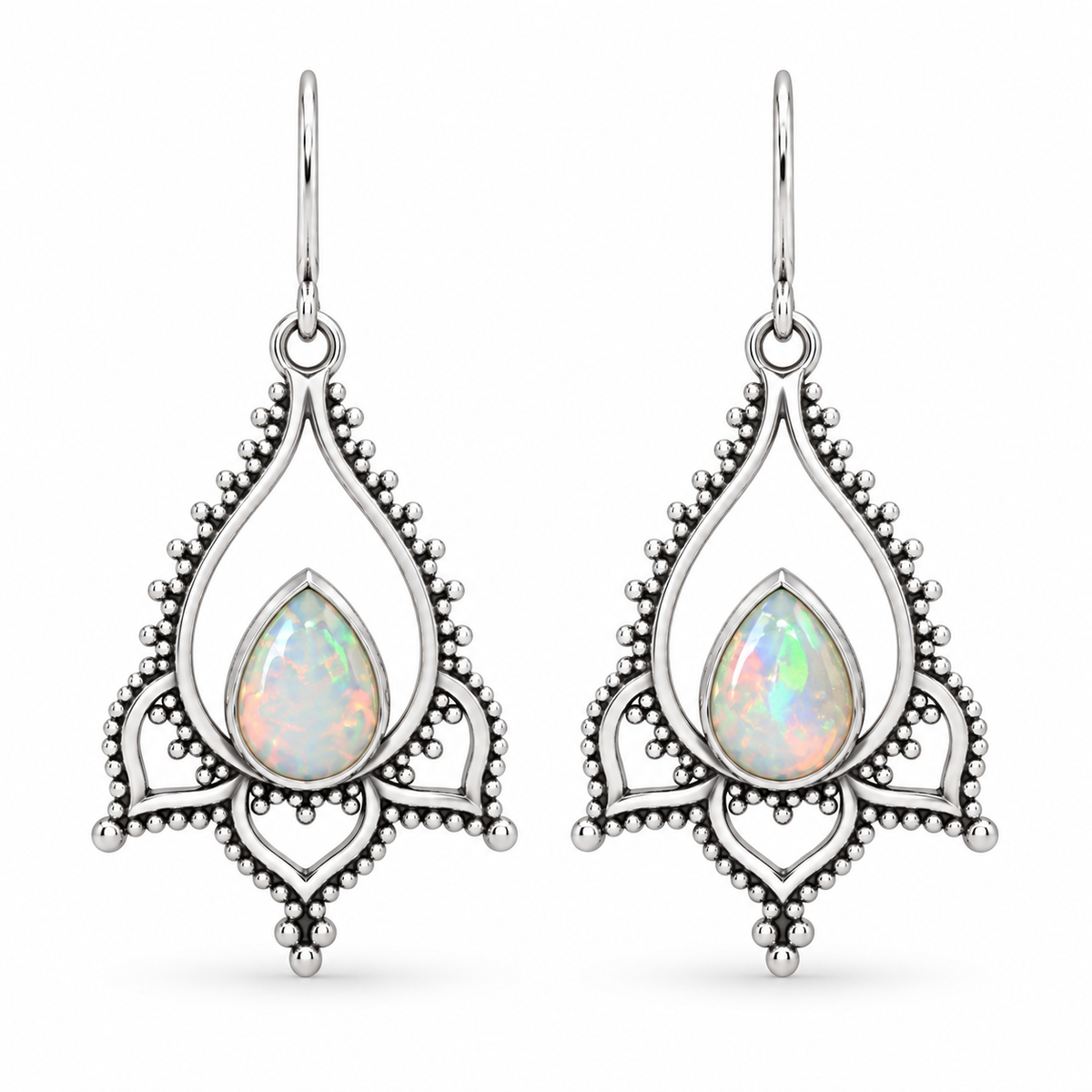 Lirio Opal Ohrringe | Silber