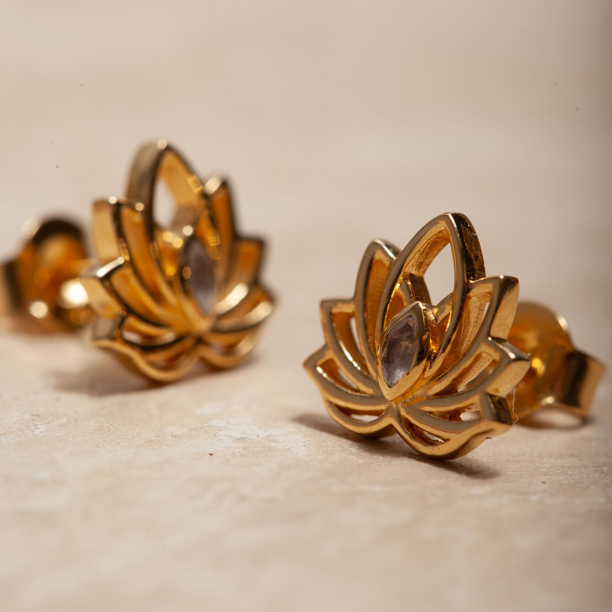 Luméa Mondstein Ohrstecker | Gold