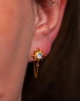 Lumina Mondstein Ohrstecker | Gold