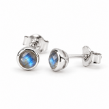 Lunita Labradorit Ohrstecker | Silber