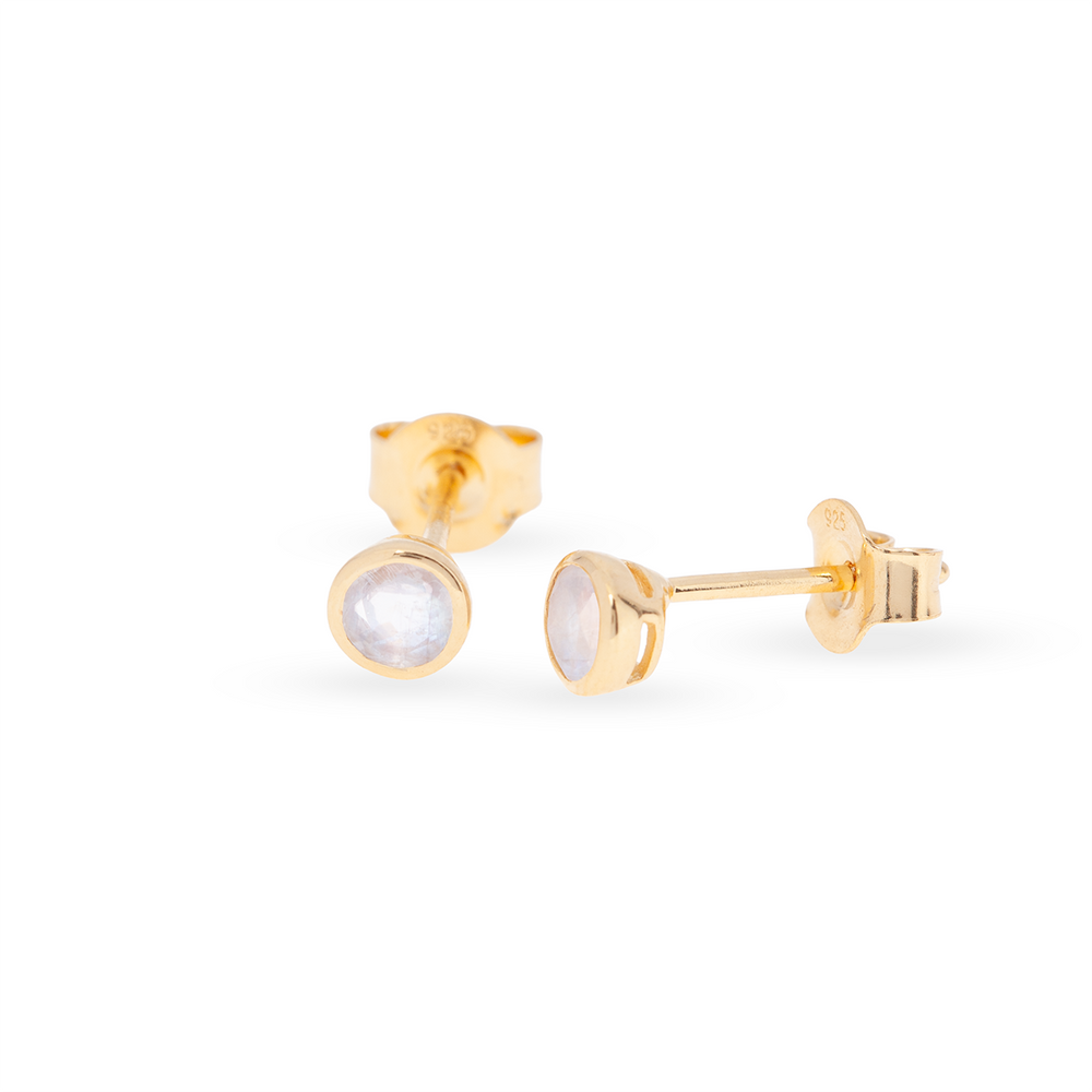 Lunita Mondstein Ohrstecker | Gold