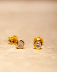 Lunita Mondstein Ohrstecker | Gold