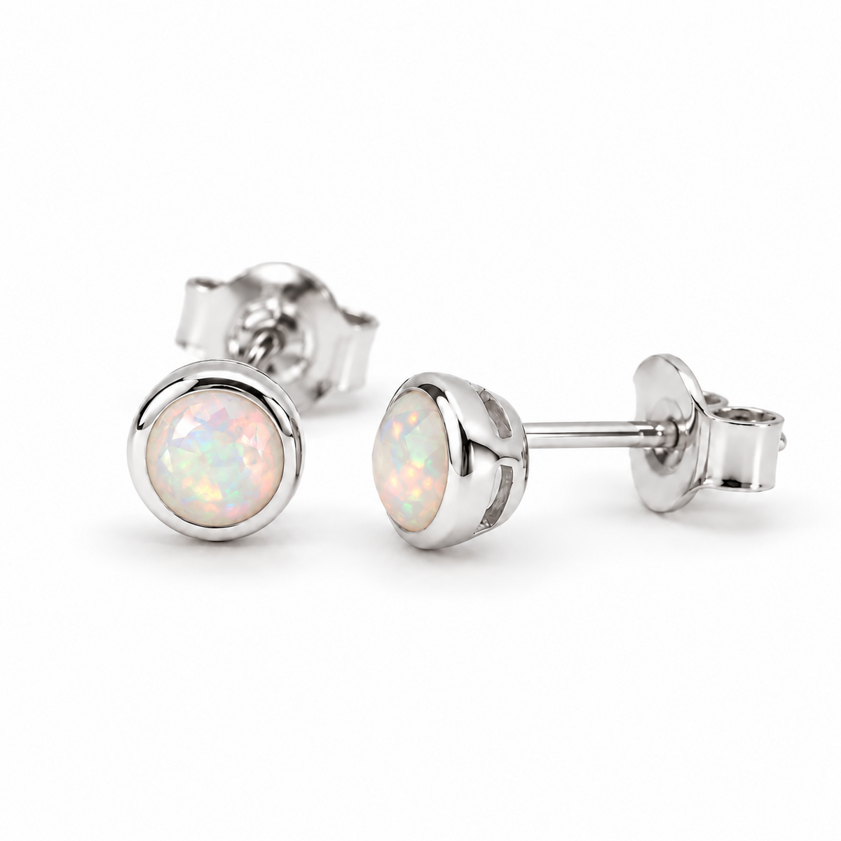 Lunita Opal Ohrstecker | Silber
