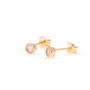 Lunita Rosenquarz Ohrstecker | Gold