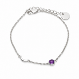 Luz Amethyst Armband | Silber