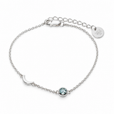 Luz Blauer Topas Armband | Silber